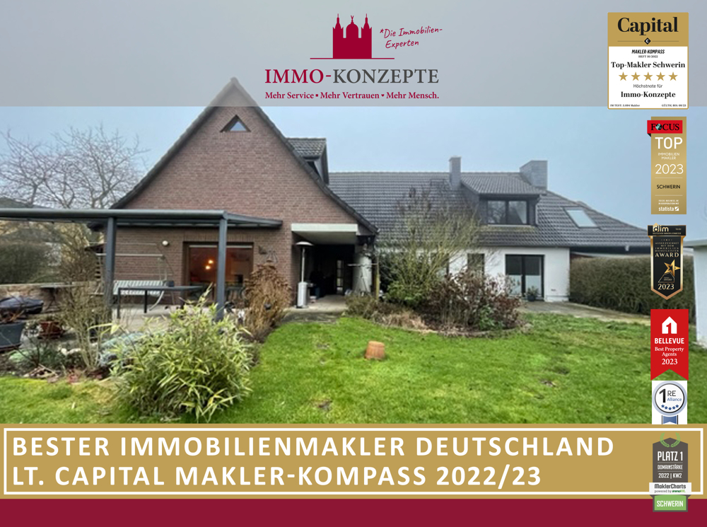 2x Einfamilienhäuser (ca 400 m² Wohn- u. Nutzfläche) + Doppelcarport + Top-Grundstück