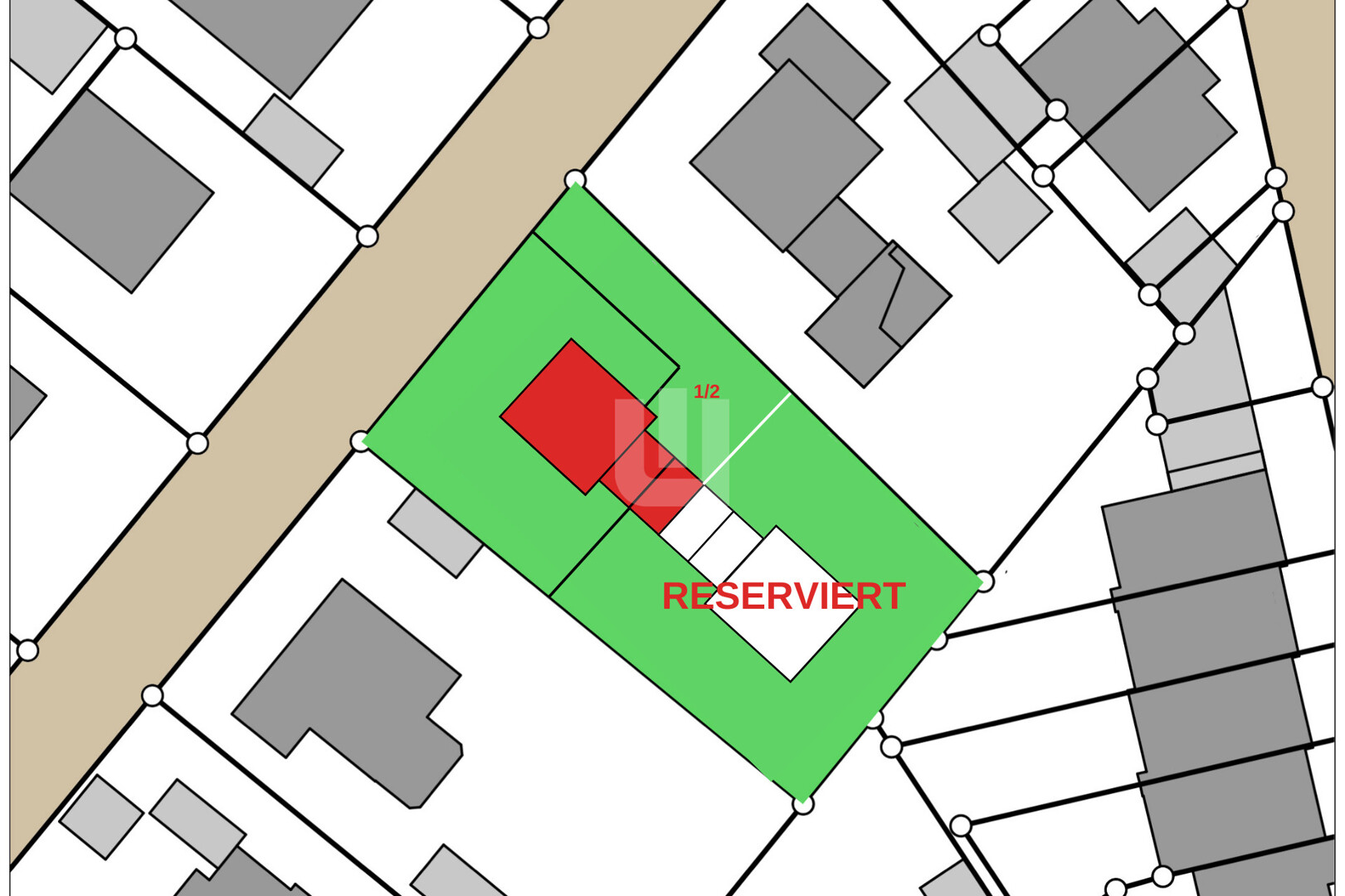 Baugenehmigung erteilt! - Grundstück in ruhiger Lage für ein Einfamilienhaus in Olching!