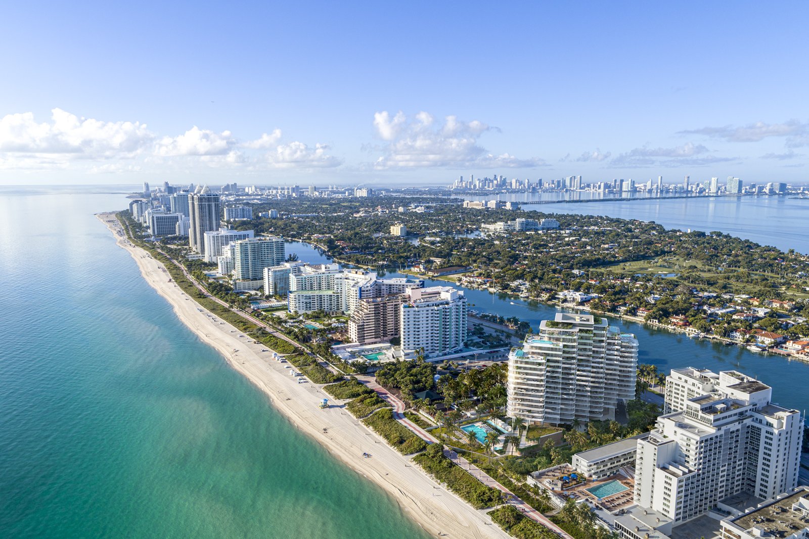 Luxuriöse Residenzen direkt am Meer in Miami Beach
