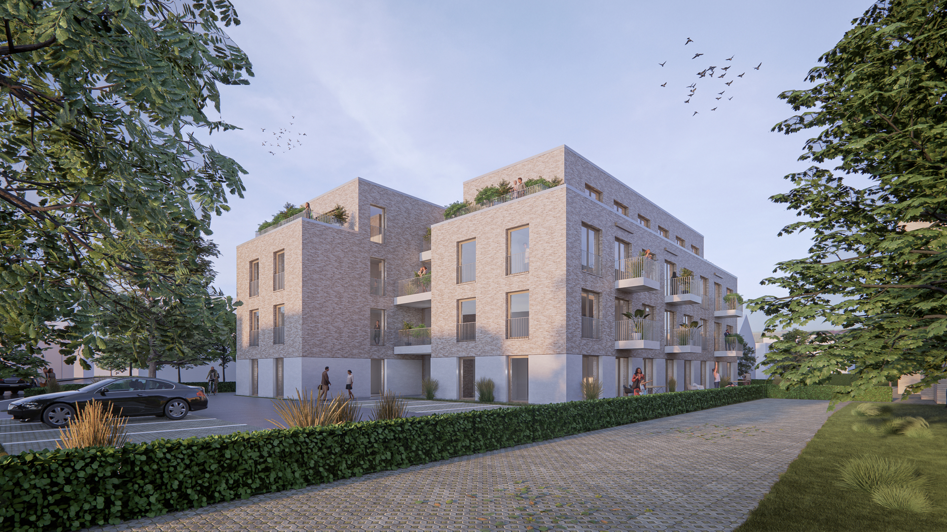 Neubau Zwei-Zimmer-Wohnung mit optimaler Grundrissausnutzung in Melle