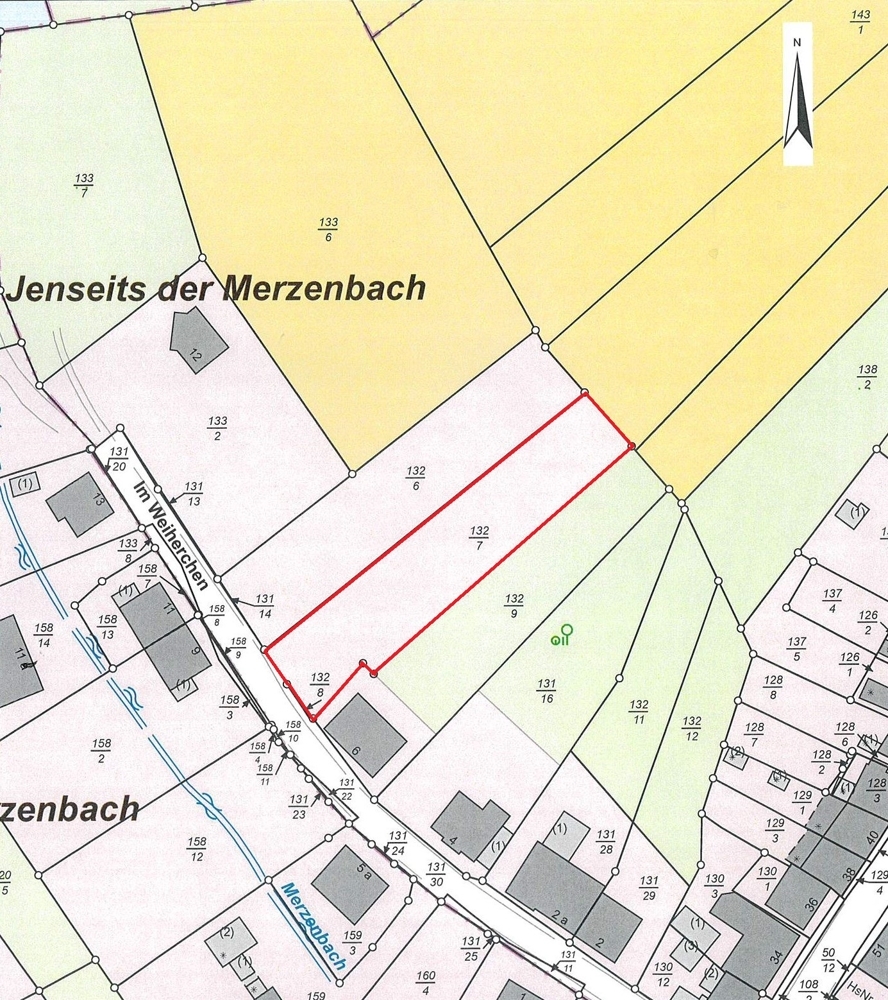 Schönes Baugrundstück mit ca. 1288m² in ruhiger Lage von Lebach