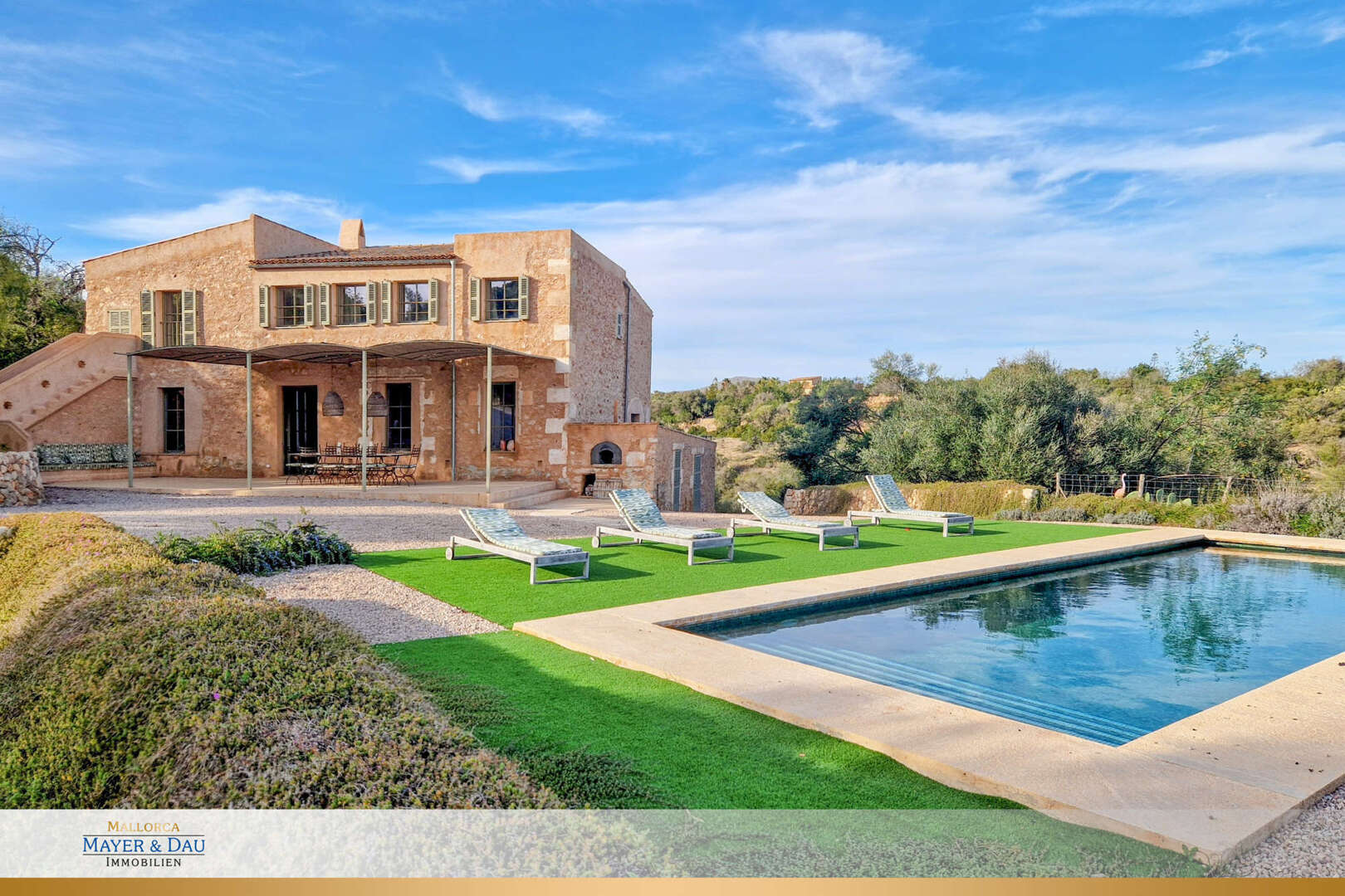 Calas de Mallorca: Finca mit Panoramablick bis zum Meer, Obj.8378