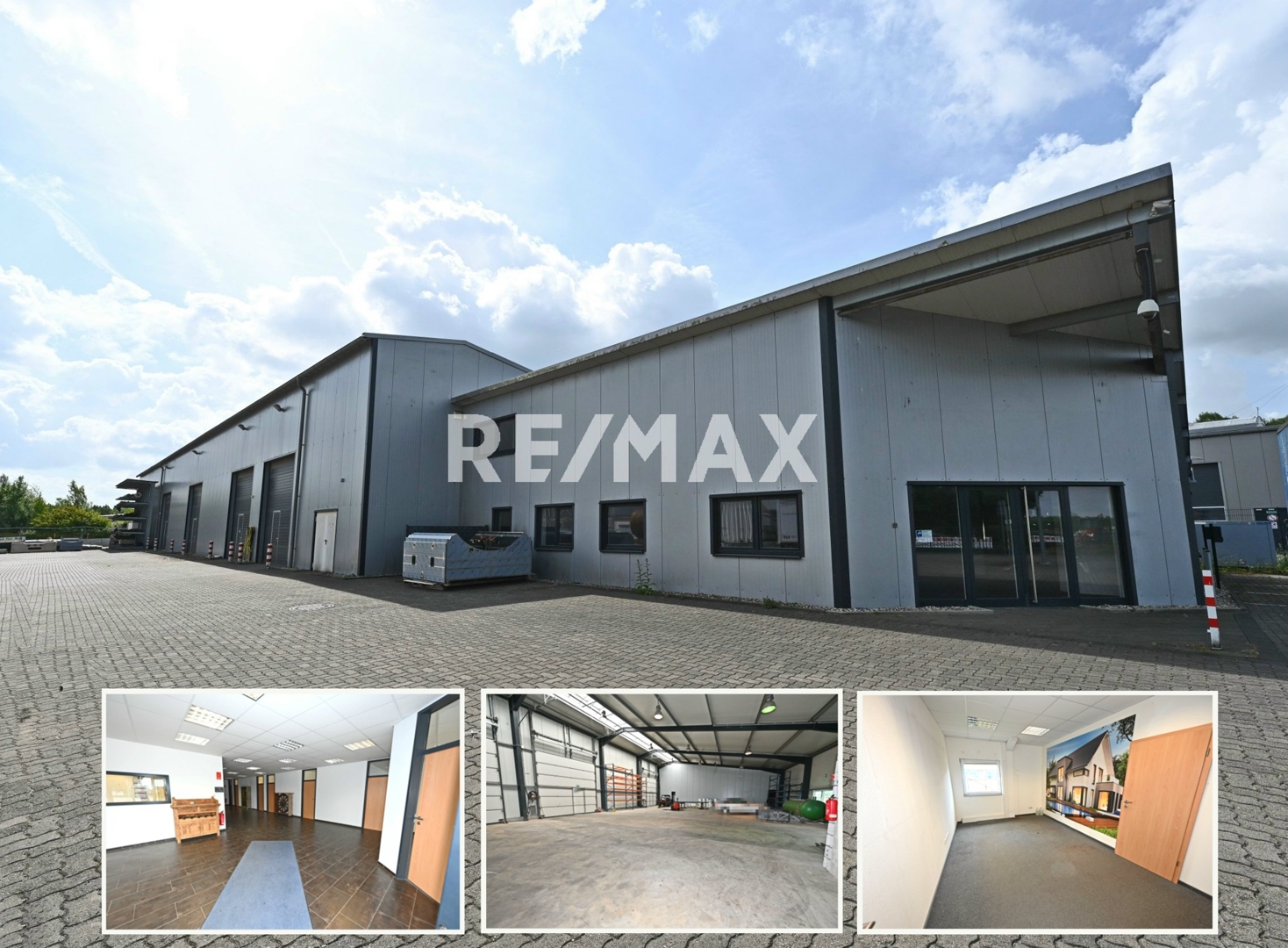 Vielseitige Industriehalle mit Freifläche in Kalkar – Ideal für Produktion und Lagerung am Niederrhein