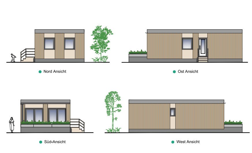 TINA Modulhaus - Kompakt, Modern und Funktional