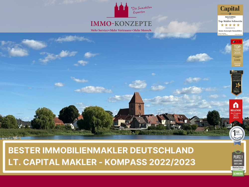 Charmantes Stadthaus mit zwei Wohneinheiten und Nebengebäude im Herzen von Crivitz