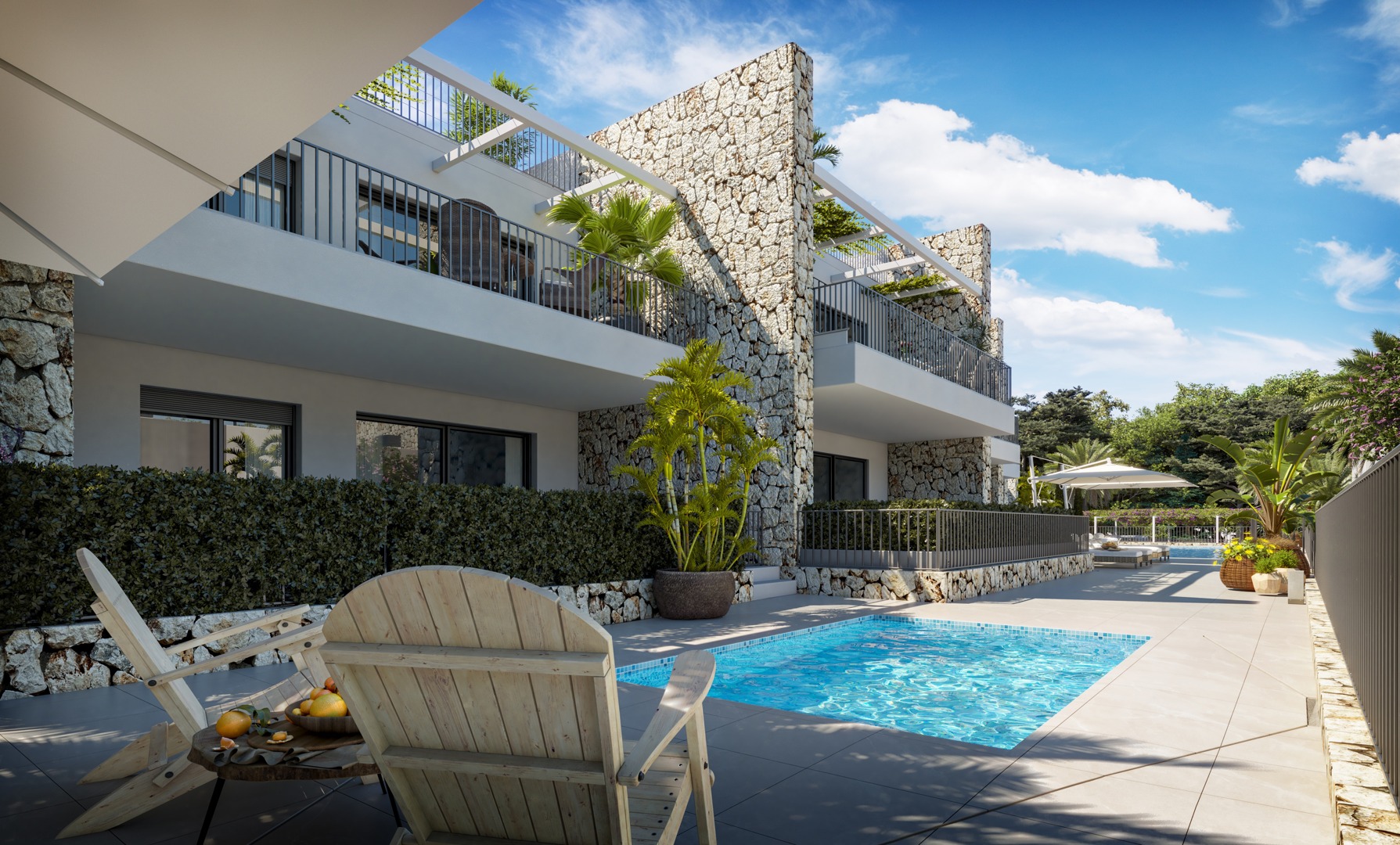 Moderne Neubau-Apartments nur 100 m vom Meer – provisionsfrei, mit Pool und Stellplatz!