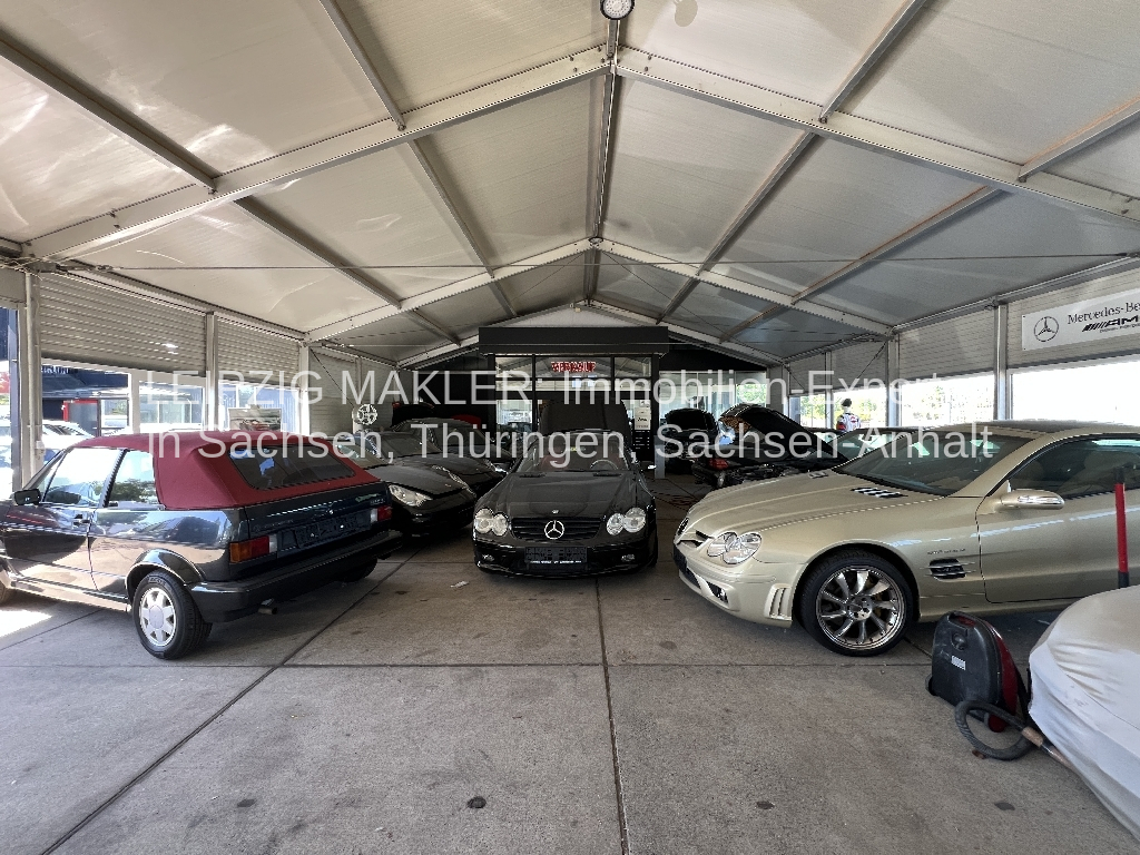 ZU VERMIETEN: Werkstatthalle/Lagerhalle/Autohaus in Leipzig OT Engelsdorf (Komplett oder Teilflächen)