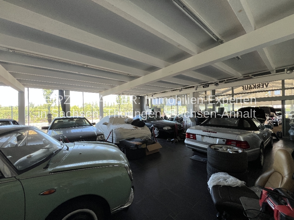ZU VERMIETEN: Werkstatthalle/Lagerhalle/Autohaus in Leipzig OT Engelsdorf (Komplett oder Teilflächen)