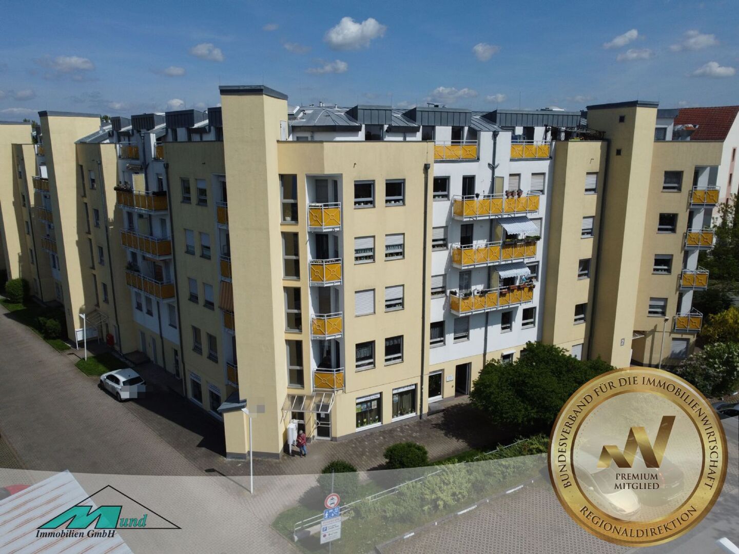 Gut vermietete 1-Zimmer-Wohnung mit Balkon und Stellplatz