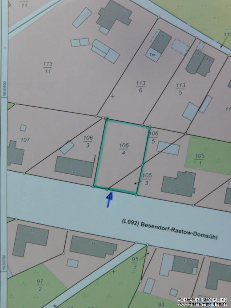 1161 m² Baugrundstück in Raduhn zu verkaufen