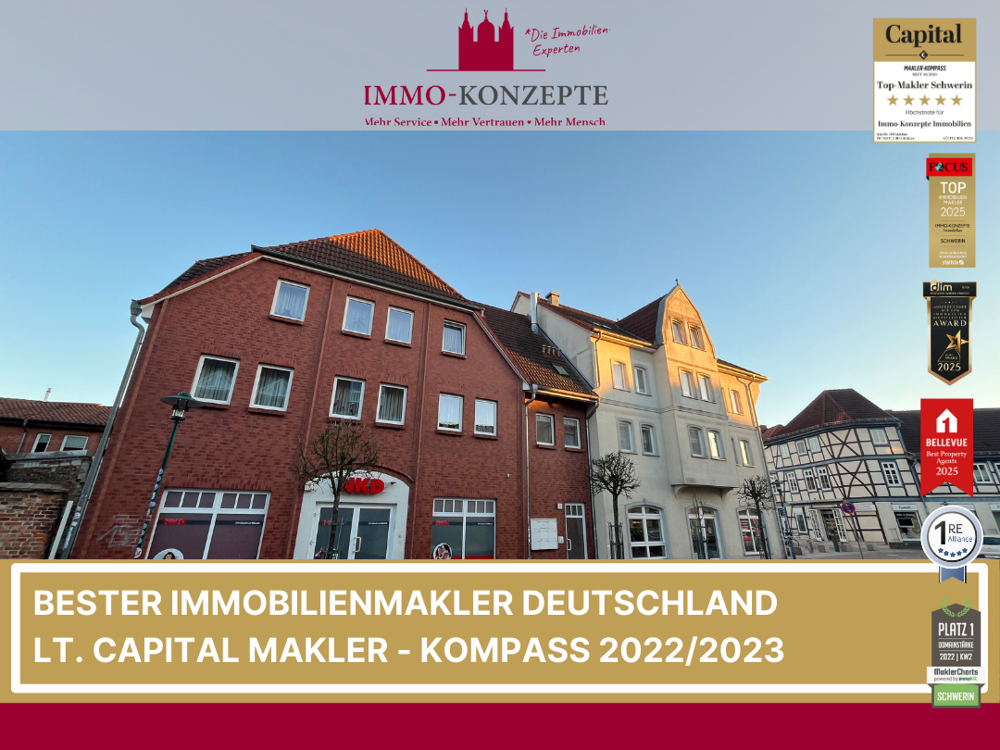 Attraktive barrierearme Wohnung im Dachgeschoss im Zentrum Hagenow!