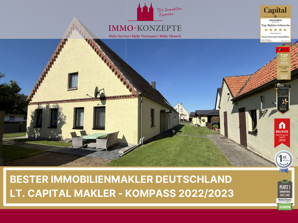 Die perfekte Symbiose aus ländlicher Idylle und urbaner Nähe! Zweifamilienhaus in Banzkow