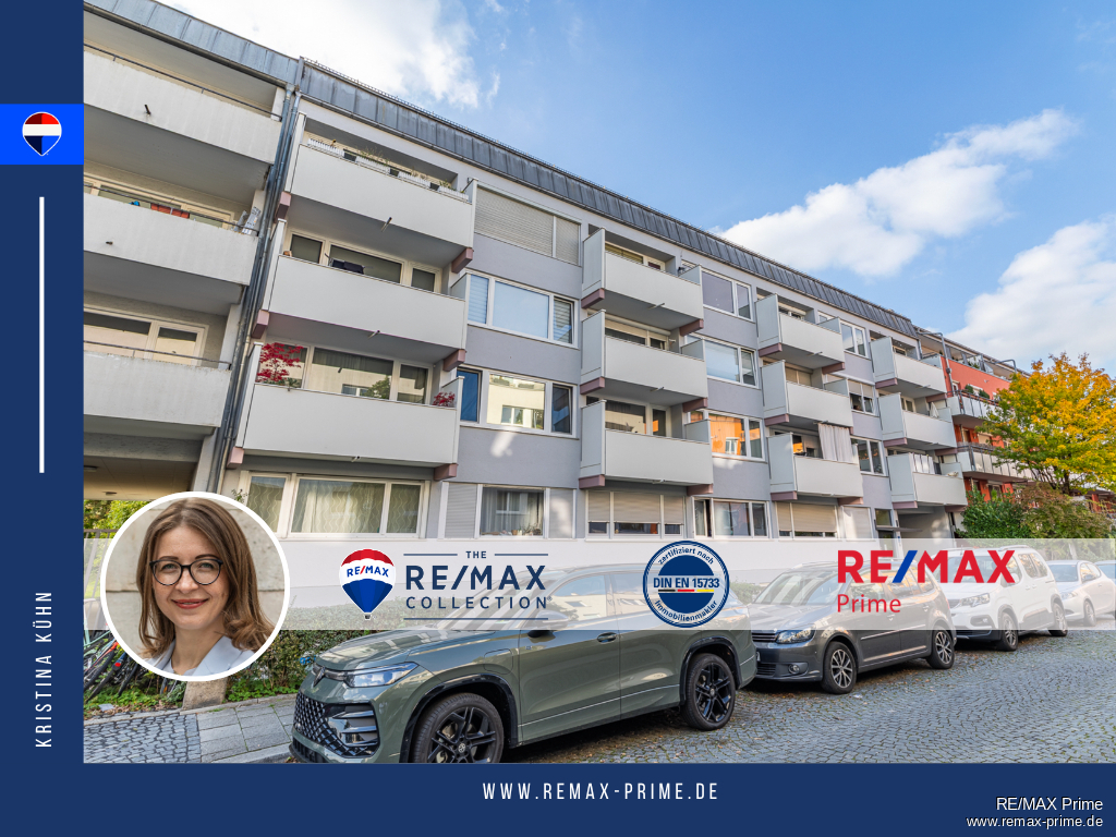 Stilvoll investieren mit fast 5% Rendite– vermietetes Apartment mit Westbalkon in Untersendling