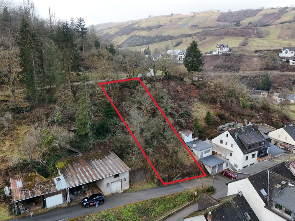 Baugrundstück in Hanglage