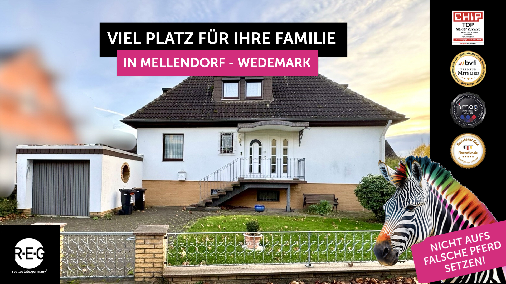 Ihr Zuhause in der Wedemark Mellendorf, familienfreundliches WELFIA-Fertighaus mit Garage und Garten