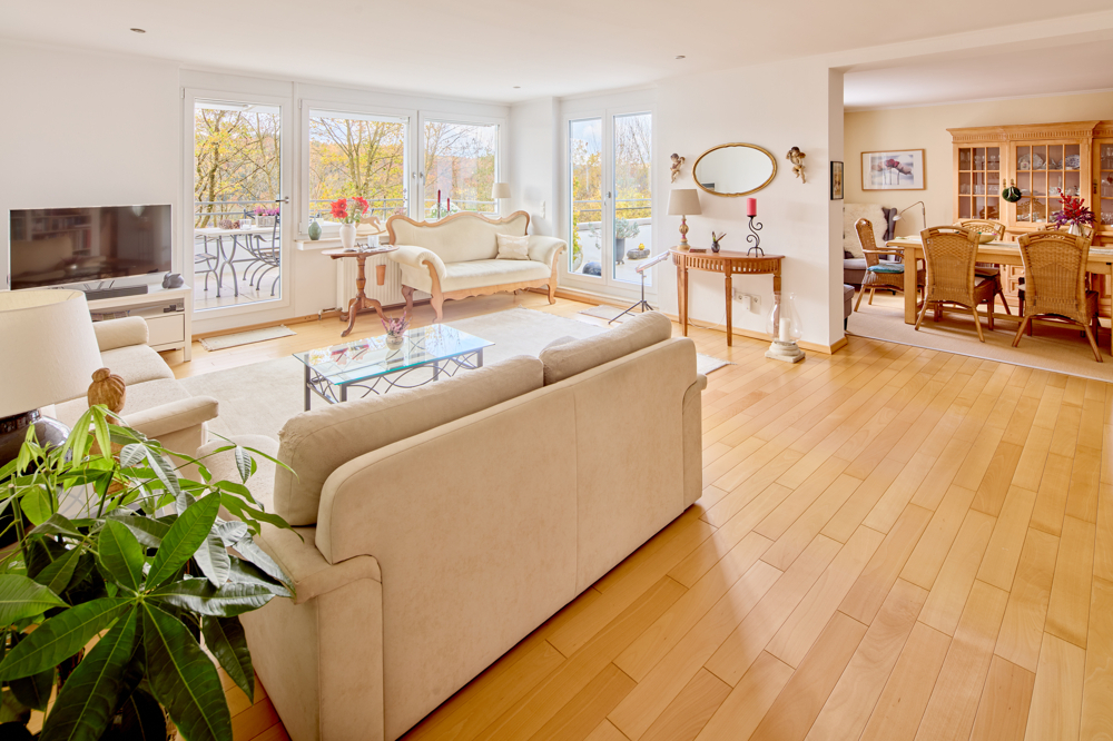 Viel Platz,
viel Blick,
doppeltes 
Terrassenglück