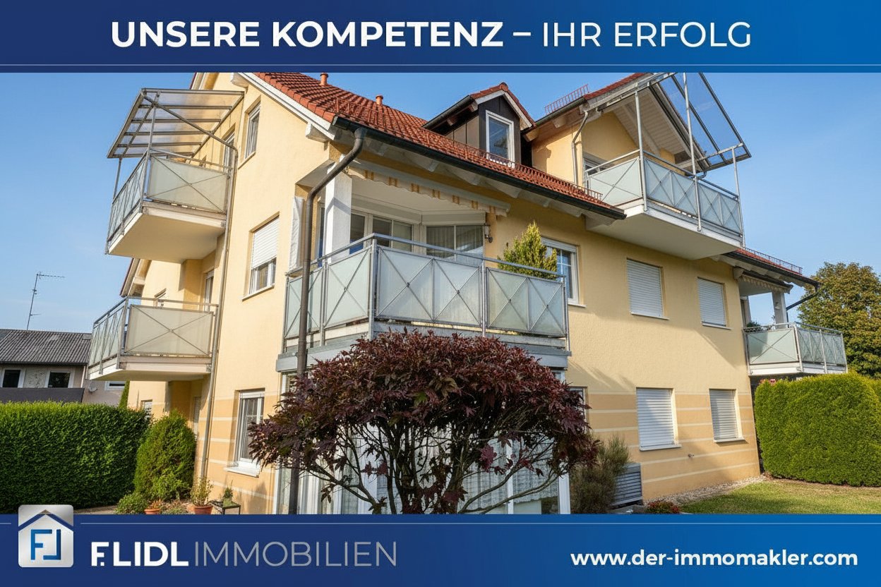 Gepflegte 2 Zimmer Eigentumswohnung - Erdgeschoss  mit Wintergarten