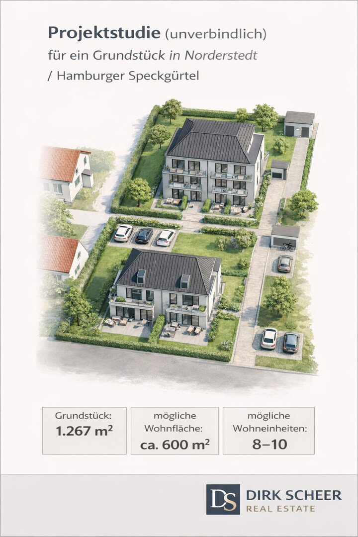 Projektgrundstück mit Baurecht für Wohnungsbau in Norderstedt – Metropolregion Hamburg