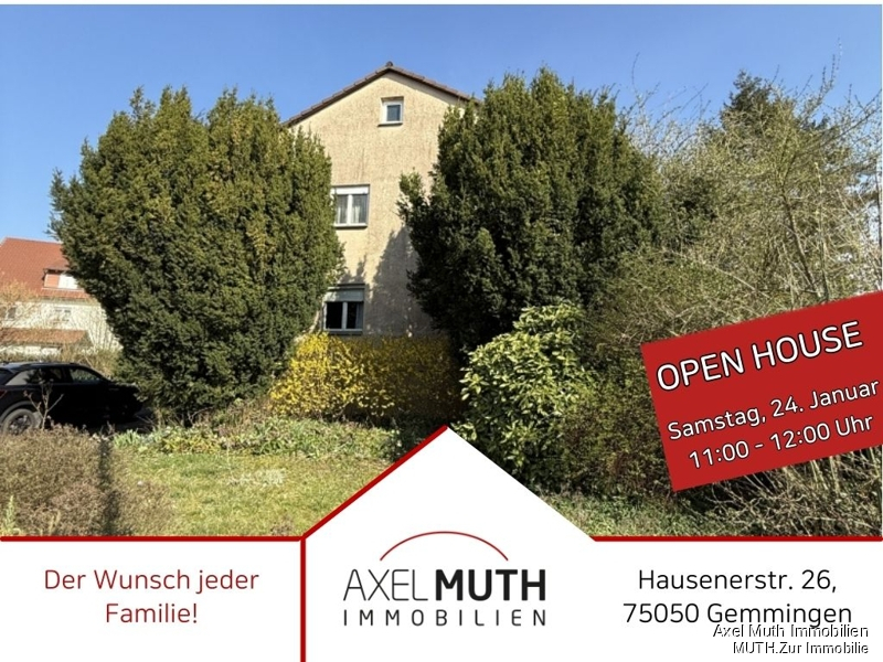 Der Wunsch jeder Familie: 
Großer Garten = Glückliche Kinder!