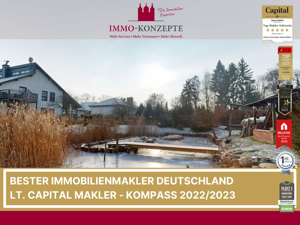 Bauträgerfreies Grundstück am grünen Stadtrand + Gästehaus + Garage