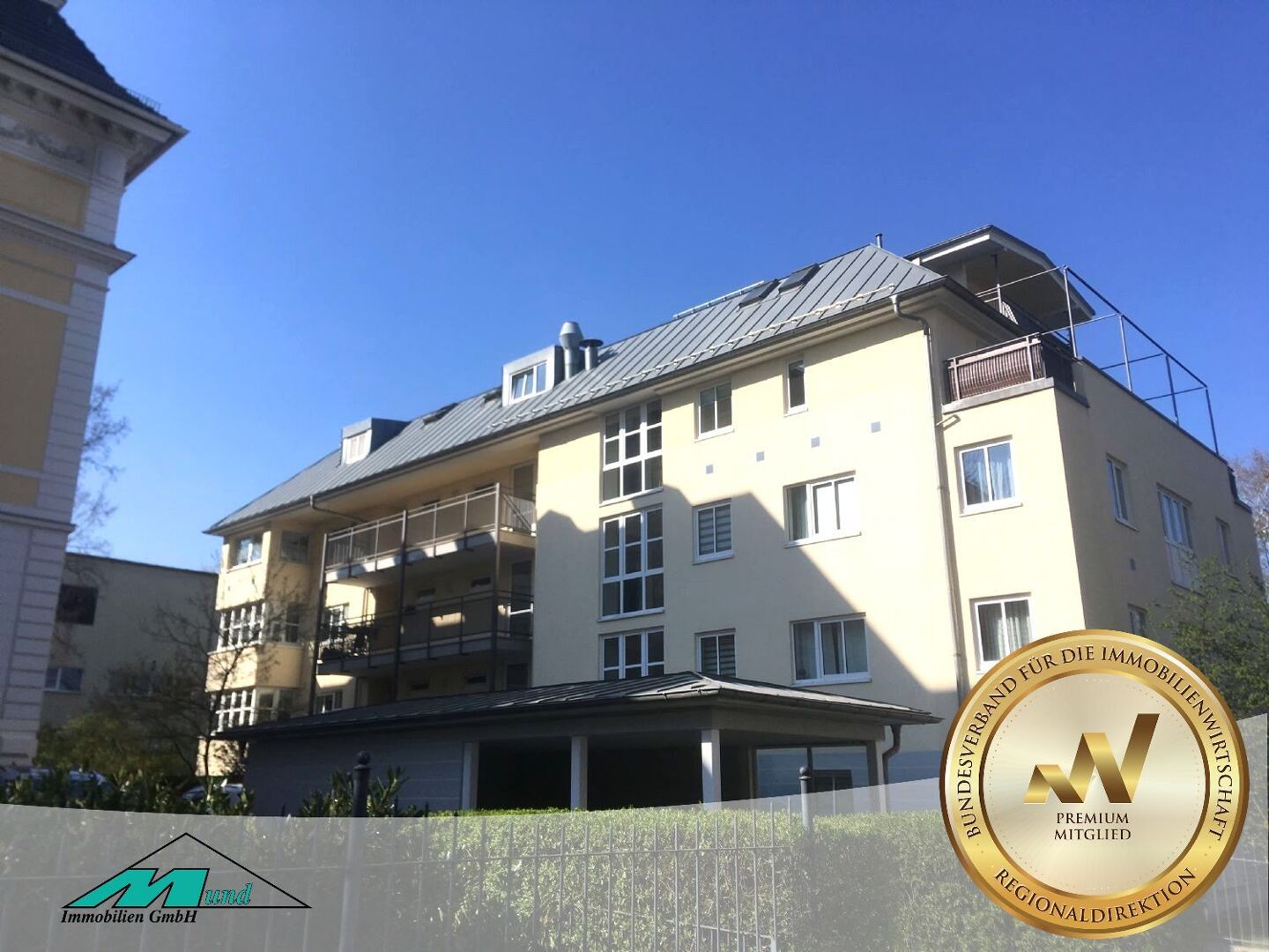 frei 3-Zimmer Wohnung in Bestlage des graphischen Viertel inkl. Aufzug Balkon Wintergarten und TG