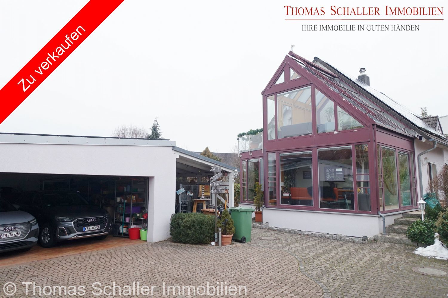 TRAUMHAUS GESUCHT ? Zukunftsorientiertes Einfamilienhaus-Wintergarten-Doppelgarage-EBK