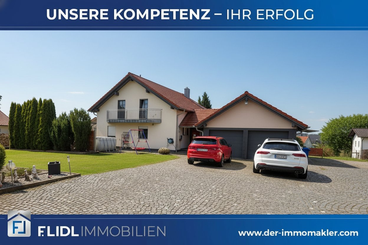 Gepflegtes 1 Fam. Haus m. Baugrundstück u. Halle