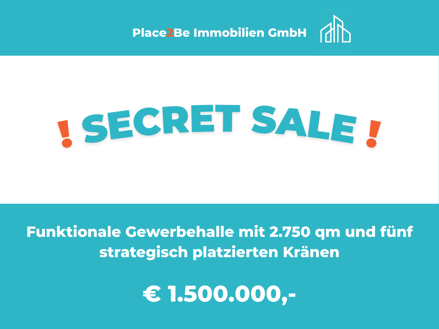 Funktionale Gewerbehalle mit 2.750 m² und fünf strategisch platzierten Kränen