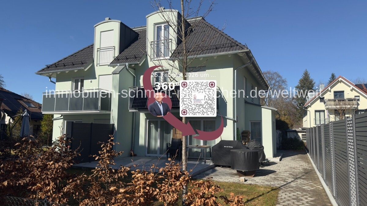 Neuwertige Doppelhaushälfte mit Südgarten - 
2 Tiefgaragenplätze