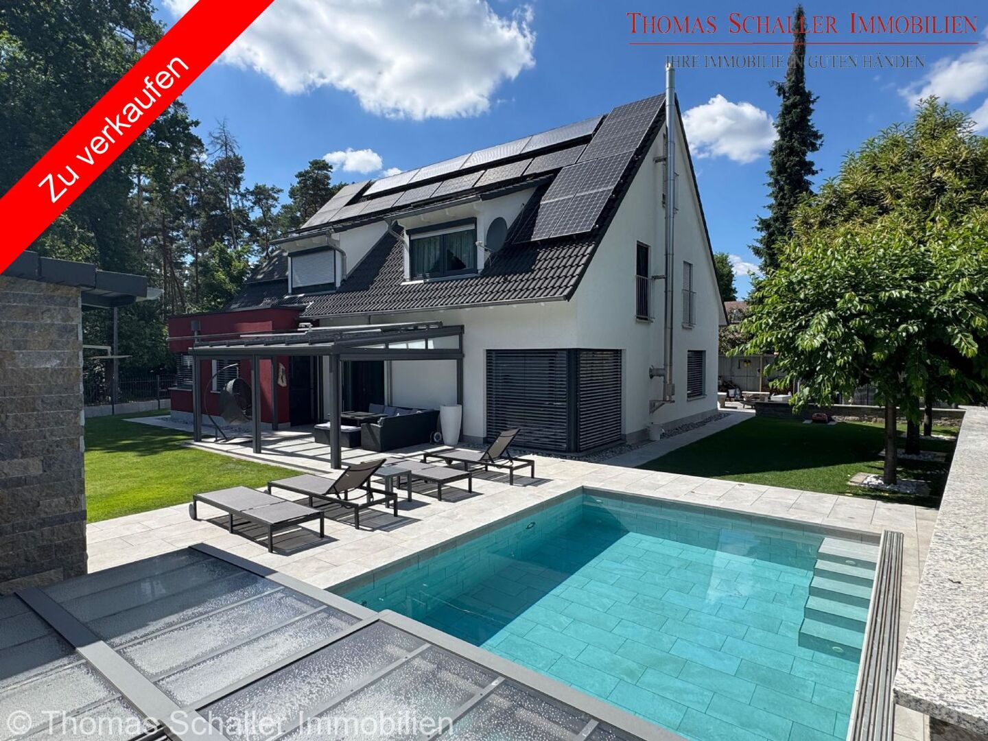 Exklusives Architektenhaus mit Pool, Sauna & Traumgarten – ruhige Lage bei Schwabach