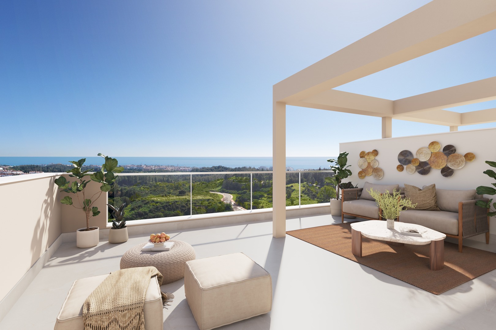Exklusive Neubauwohnungen mit großzügigen Terrassen und Panoramablick in Mijas-Malaga!
