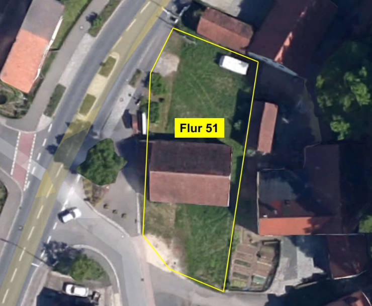 Attraktives Grundstück mit Bestandsmiete in Roßtal-Buchschwabach, 845m²