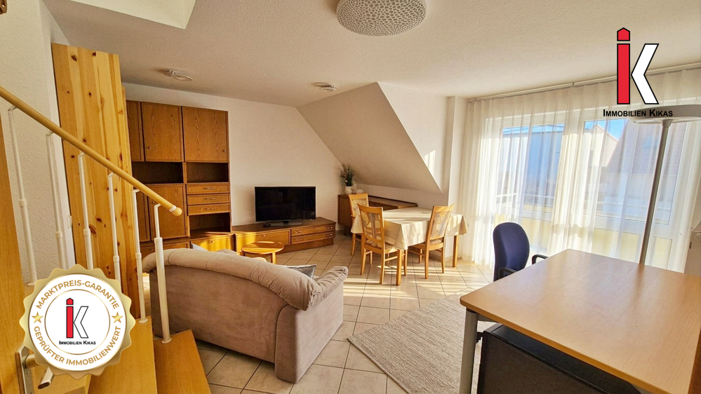 Hell und Geschmackvoll mit Stil!
2-Zi.Maisonettewohnung in Böblingen