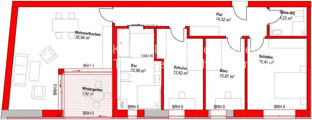 Sehr großzügige Familienwohnung ab 2.800 €/m² mit bis zu 5 Zimmer und bis zu 3 Bädern