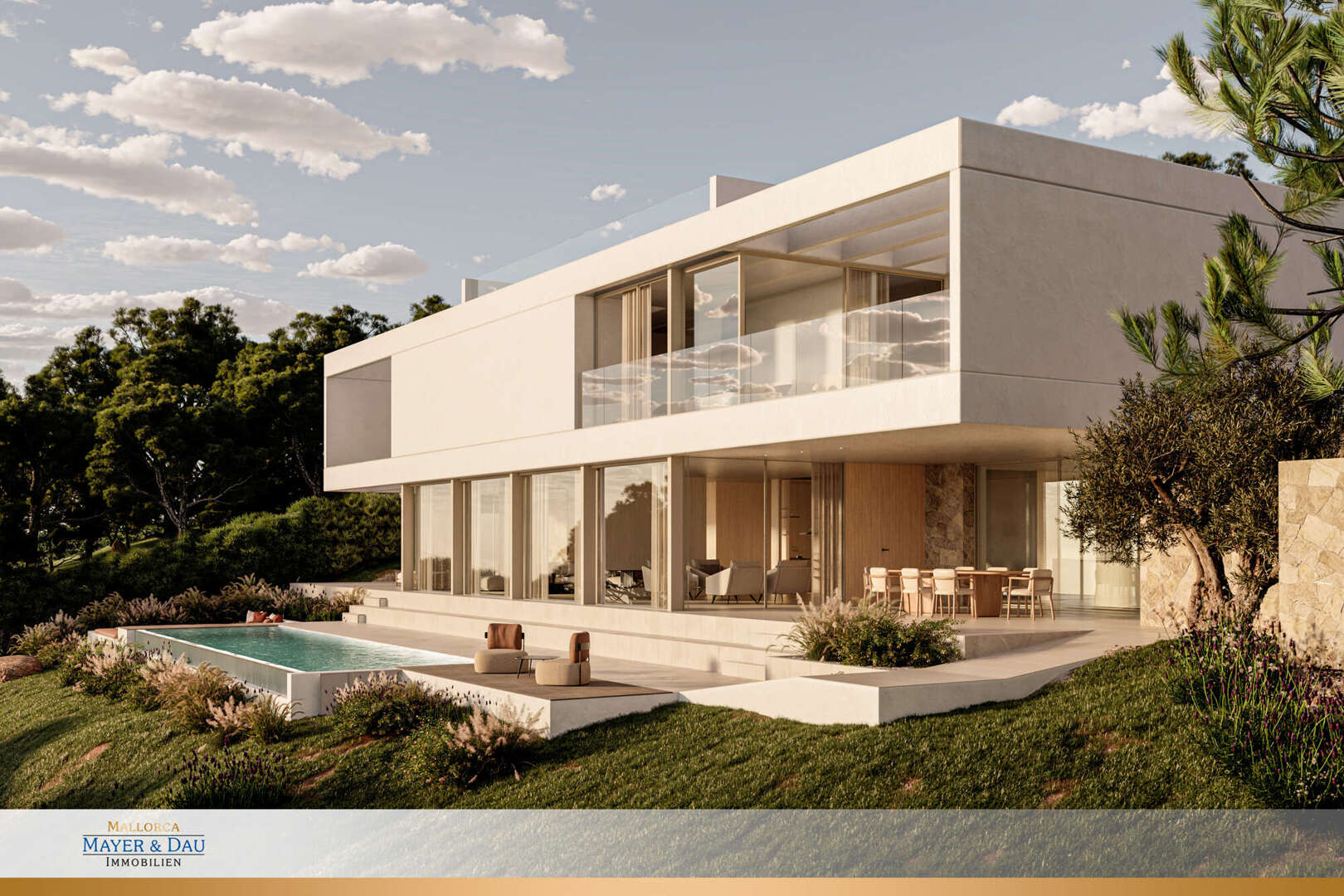 Cala Vinyas: Erstklassige Luxus- Neubauvilla mit Pool, fußläufig zum Strand, ObjNr: 9627