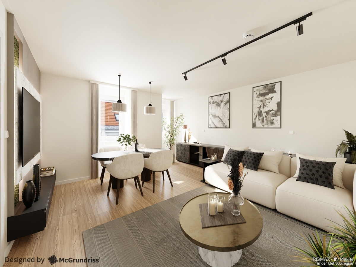 Attraktive Kapitalanlage: Kernsanierte 3-Zimmer-Maisonette mit Wärmepumpe & Balkonblick ins Grüne