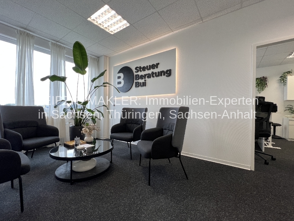 Frisch sanierte Büroräume mit Empfangsbereich, Lagerräumen und vielen Parkplätzen in der Maximiliallee 13 in Leipzig-Nord