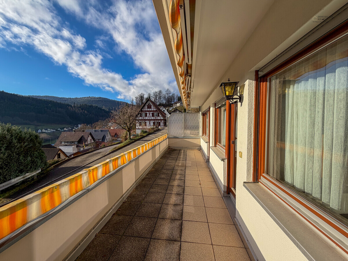 Großen Wohnung mit sonnigem großen Balkon