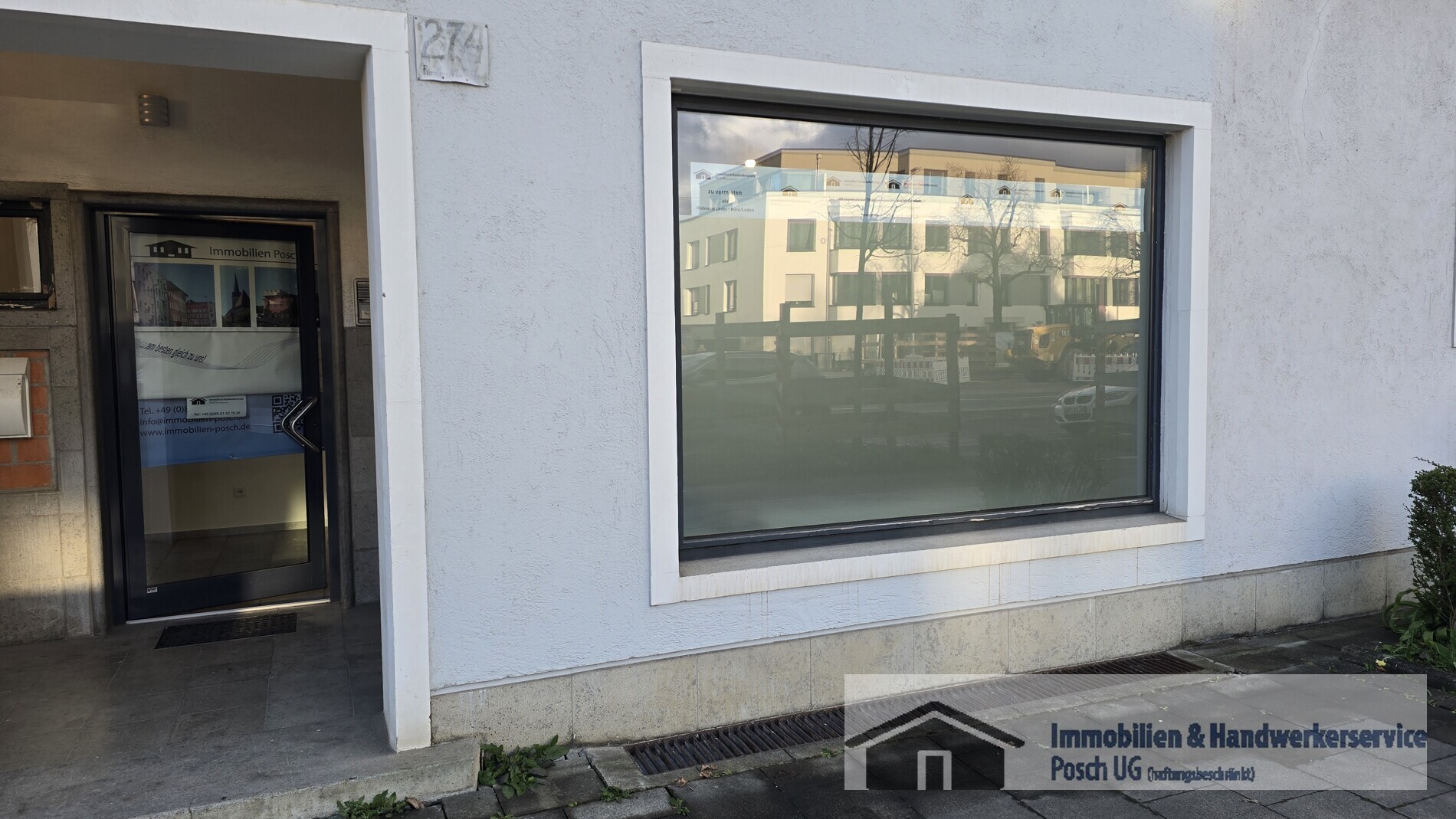 Sendling/Großhadern 2 Zi-Gewerbeimmobilie/Büro/Laden 65m² Mit Schaufenster Bad/Dusche Küche