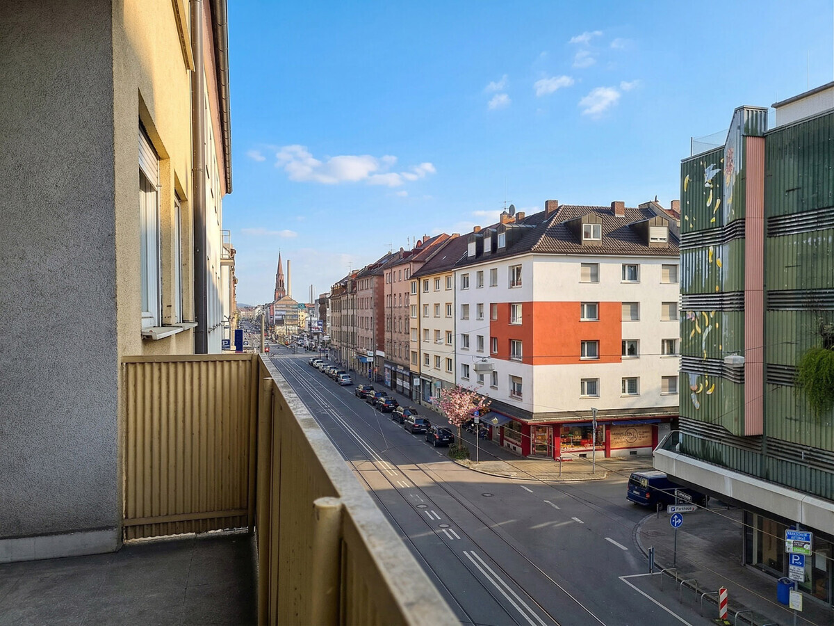 TOP-Lage! Helle 3-Zi-Wohnung in zentraler Lage von Nürnberg mit 2 Balkonen.
