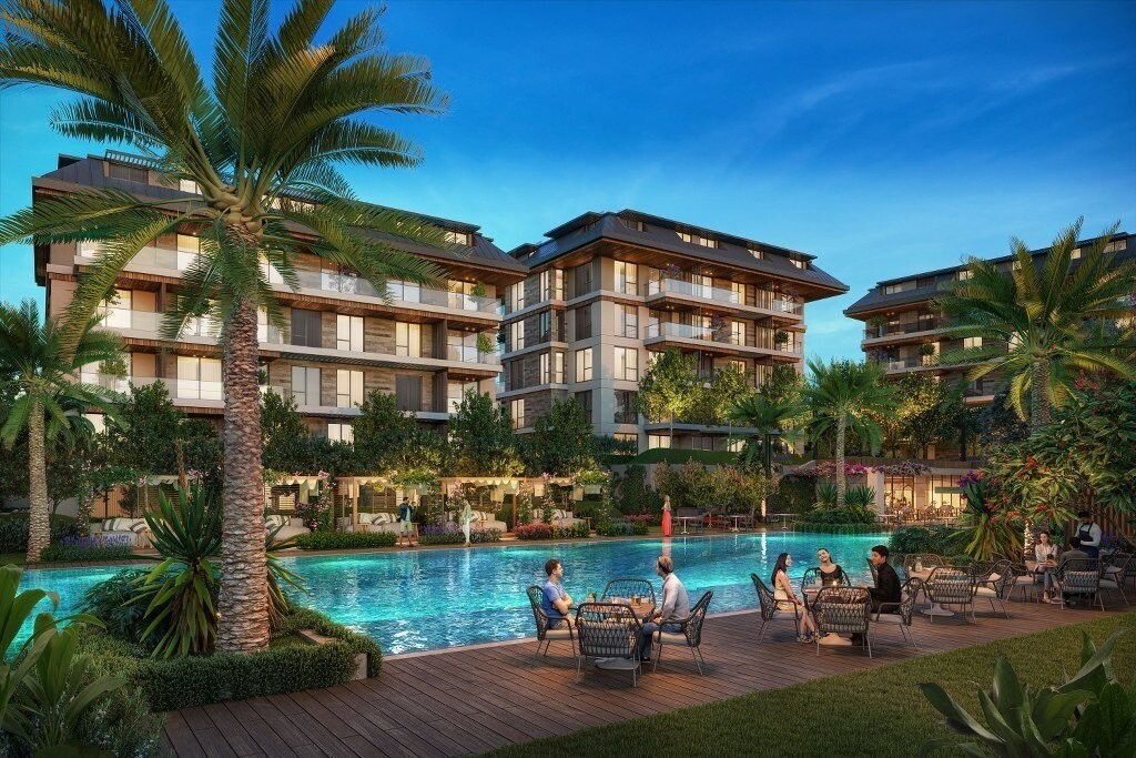 Exklusive Wohnanlage in Alanya mit Pool, Wellness, Smart Home und urbaner Lebensqualität