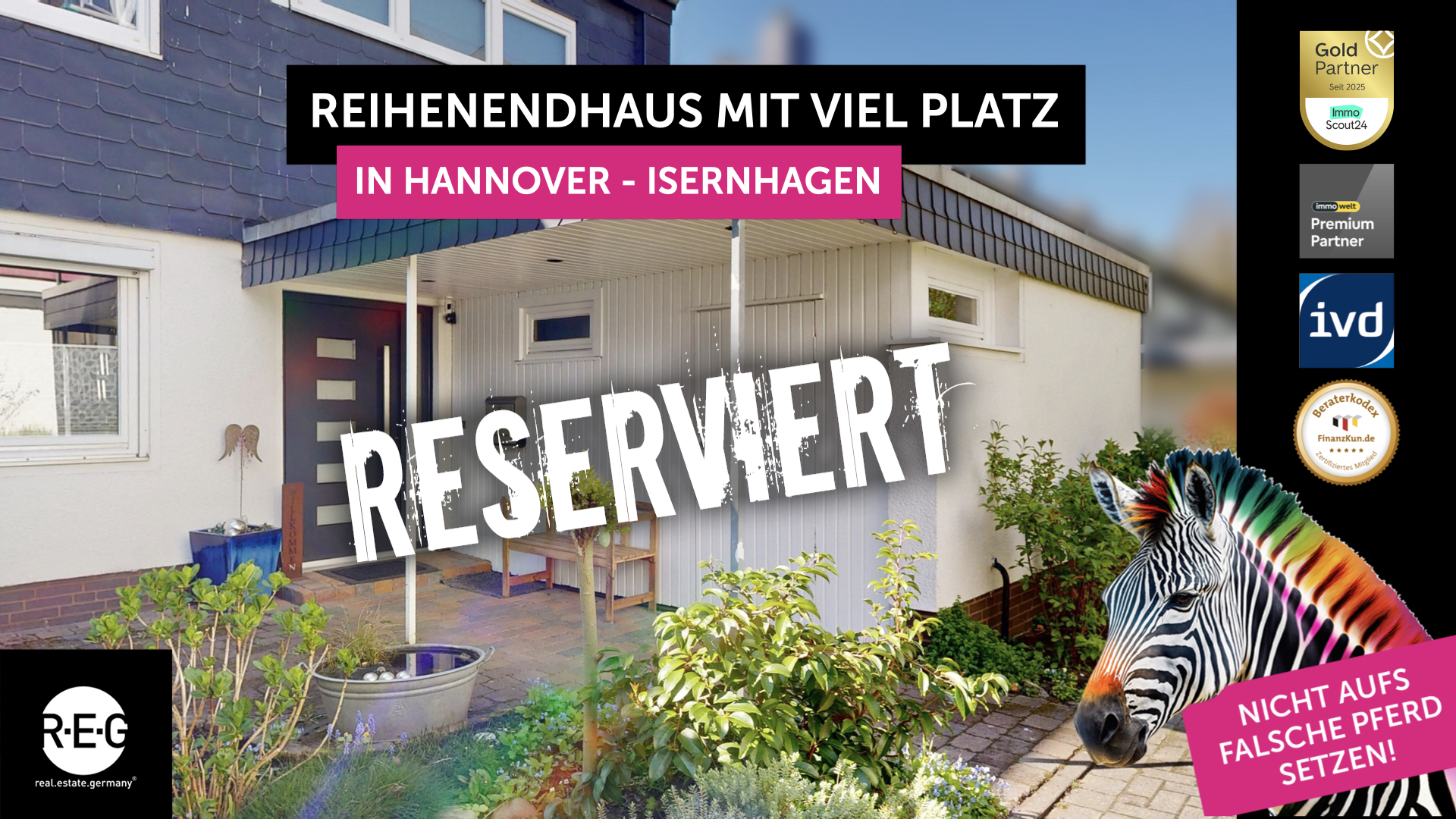 Sonniges Reihenendhaus mit Garten, Garage & viel Platz in Isernhagen-Altwarmbüchen bei Hannover