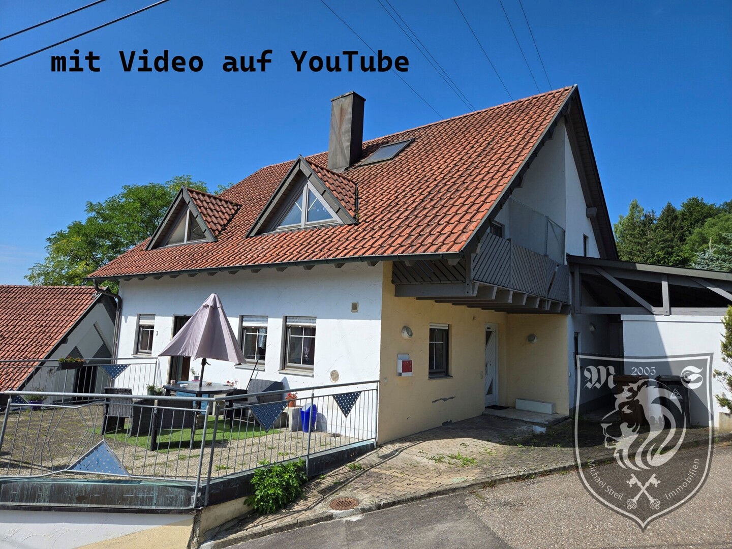 Wohnhaus mit Einliegerwohnung, Dachterrasse und Burgblick –  Dischingen/Katzenstein