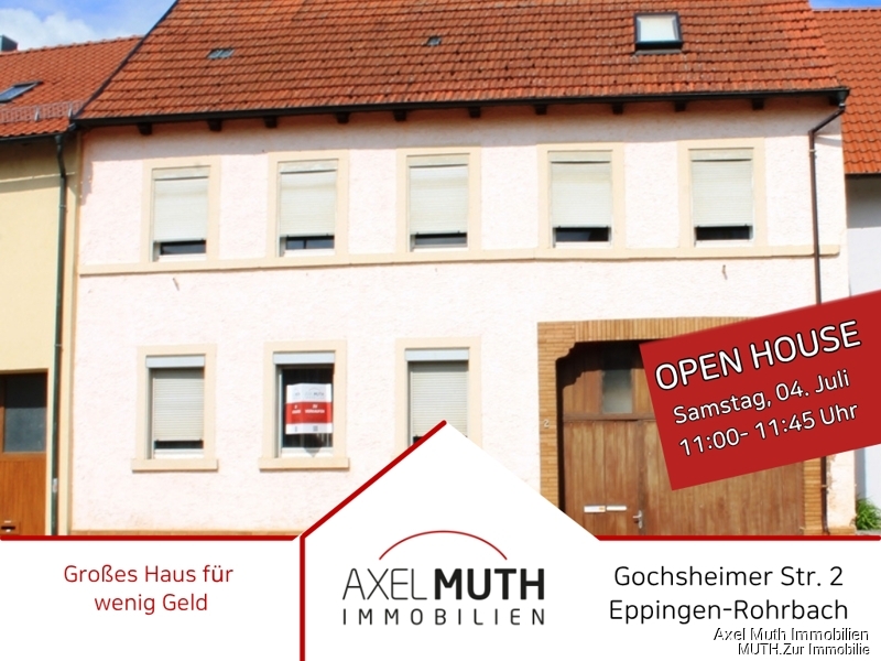 OpenHouse- Sa. 04.07. ab 11:00h-11:45H

Großes Haus für wenig Geld!
2 Wohnungen, viele Gewerberäume.
