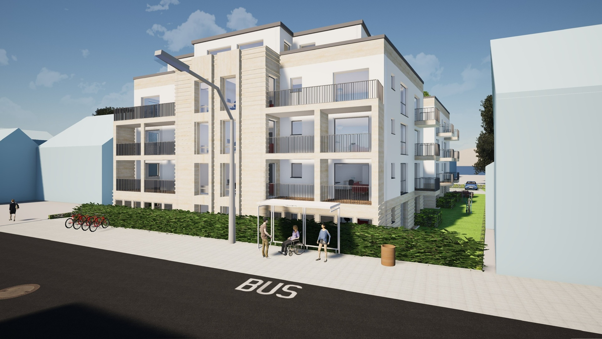 Share Deal möglich – Attraktive Rendite 6,4 % und 5 % AfA – Neubauprojekt KfW 55 – Barrierefrei  RE