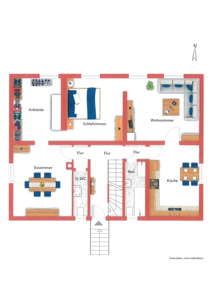Eigentumswohnung 82m² im EG eines Zweifamilienhaus in Bildstock zu verkaufen
 -Anliegerstraße-