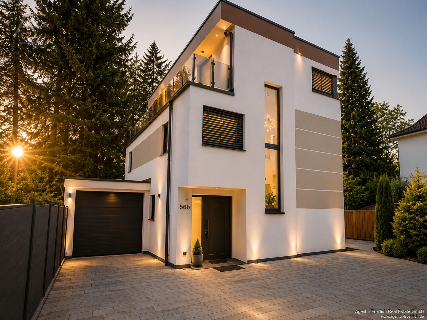 Moderne Stadtvilla mit Smart-Home-Komfort und Spa-Charakter an der Alten Veste in Zirndorf