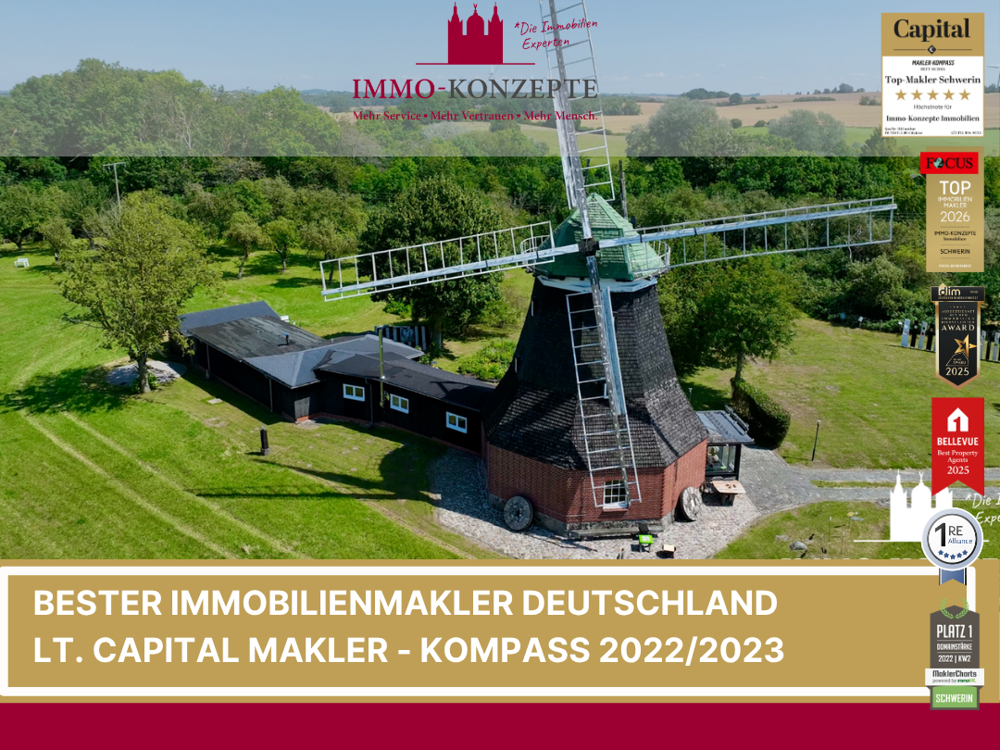 Wohnen mit Seele – Die historische Nantrower Mühle nahe der Ostsee