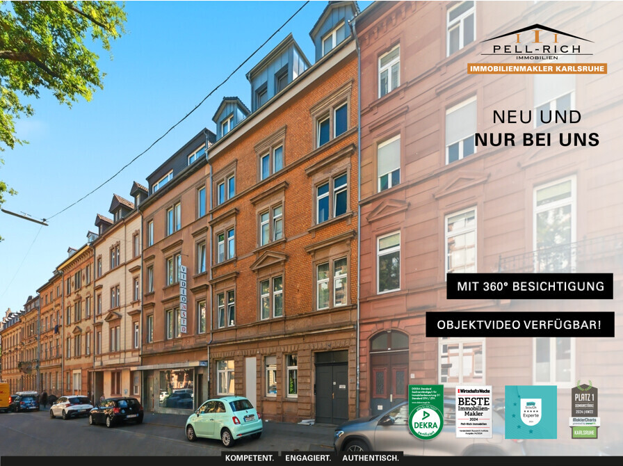 KREATIVRAUM: Helles Atelier in ruhiger Hinterhoflage in bester Lage der Karlsruher Südweststadt