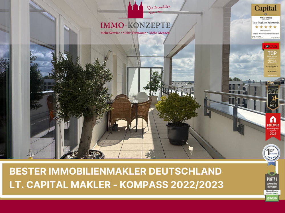 Attraktives Penthouse über den Dächern der beliebten Werdervorstadt